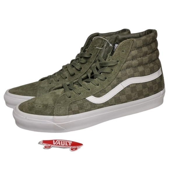Van OG Sk8-Hi LX Vault Checkerboard Grape Leaf NWOT - Picture 1 of 7